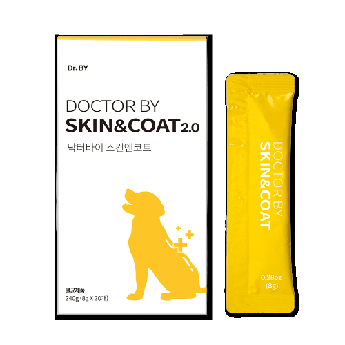 닥터바이 스킨앤코트 강아지 피부 습진 건조 모질 보습 영양제 30개입, 1개